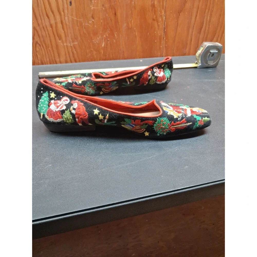 Frankie And Baby Beverly Feldman Womans Christmas Flats/Shoe's